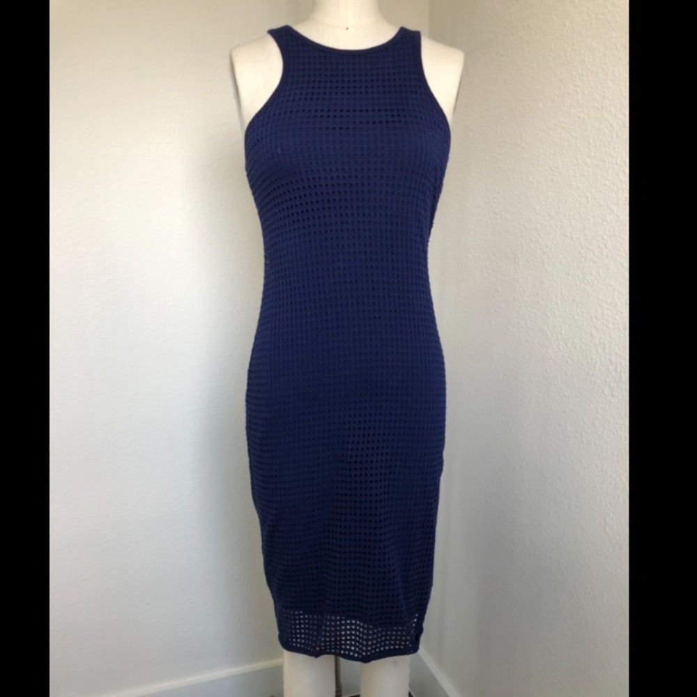 Express . Royal blue bodycon dress